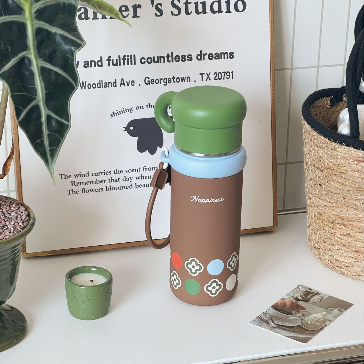 Damen Isolier-Trinkbehälter mit fröhlichem Design Brehn