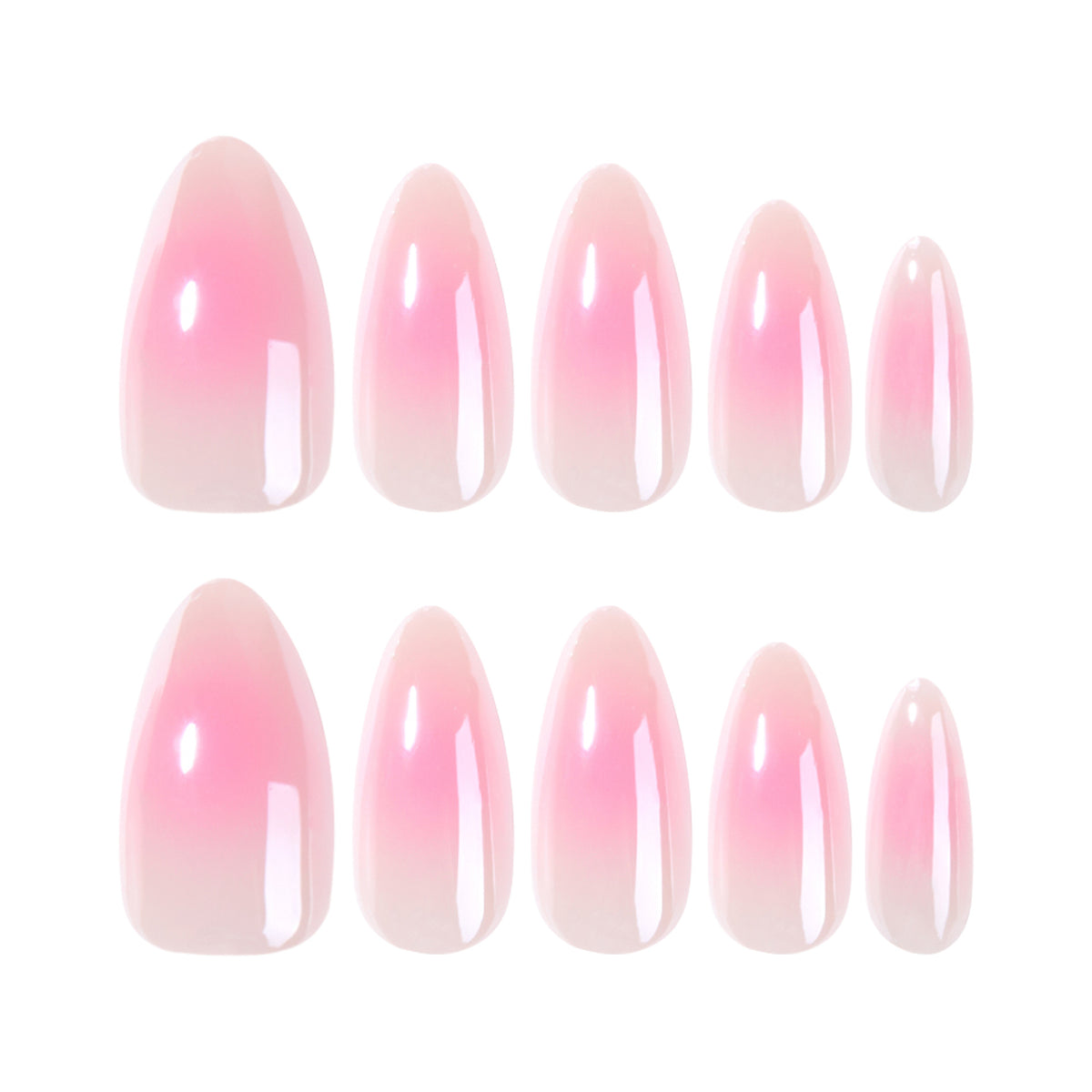 Kunstvolle Nagelverlängerungen im eleganten Ombre-Design Brehn
