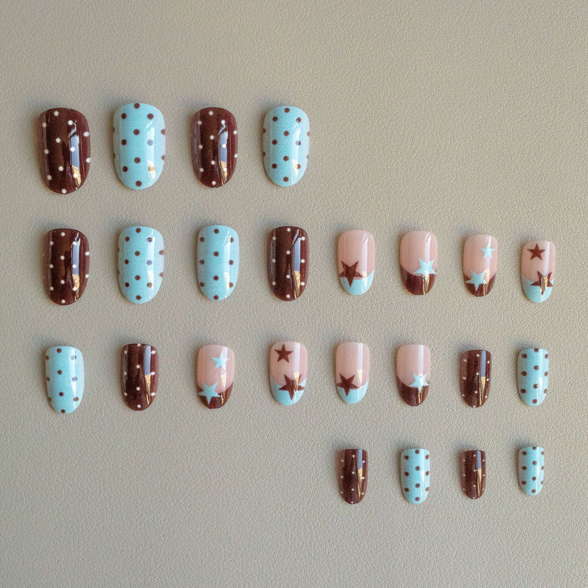 Künstlerisches Star Akzent Nagelkunst Set