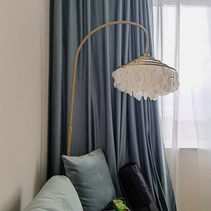 Elegante Muschel-förmige Stehlampe