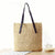 Handtasche Aus Handgearbeitetem Naturmaterial mit Robusten Ledergriffen Brehn