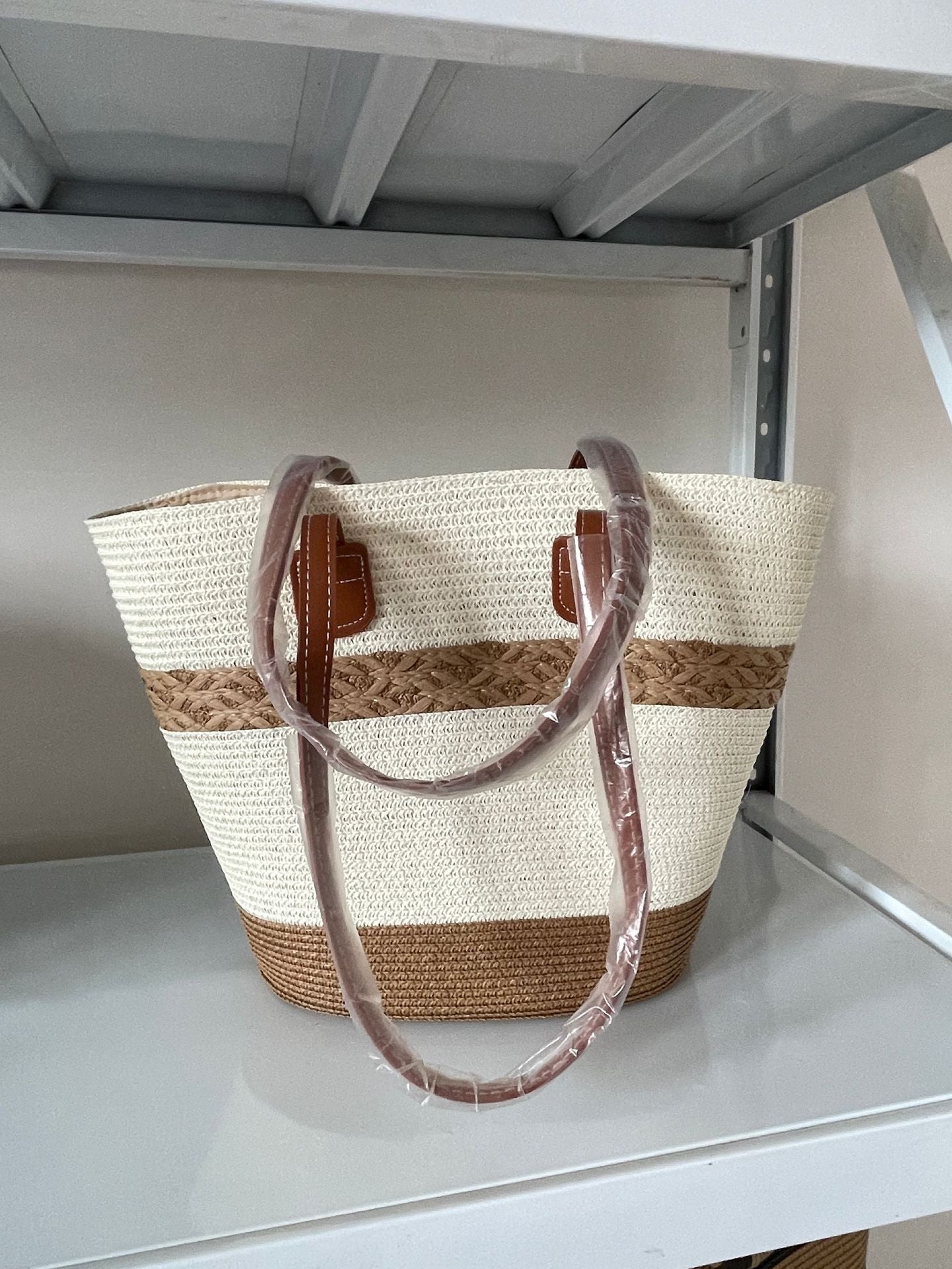 Elegante Geflochtene Einkaufstasche Brehn