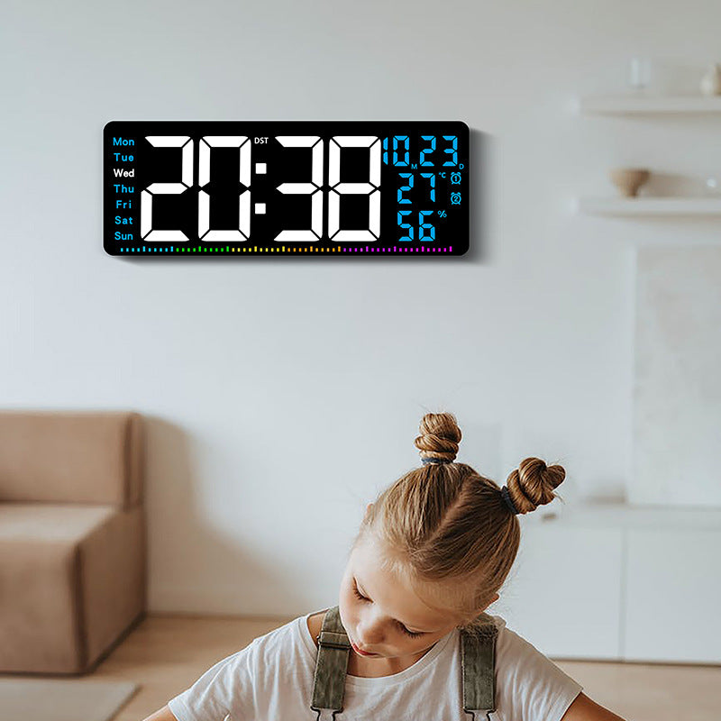 Digitaler Alarmwecker mit großem LED-Display und Wetterdaten Brehn