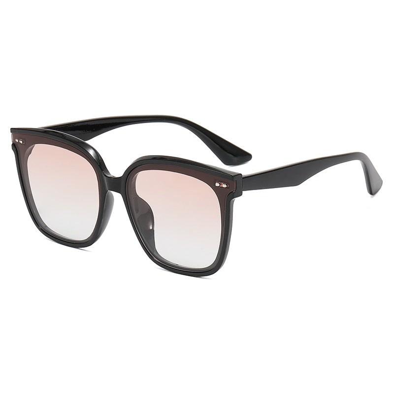 Damen quadratische Sonnenbrille mit verspiegeltem Farbverlauf Brehn