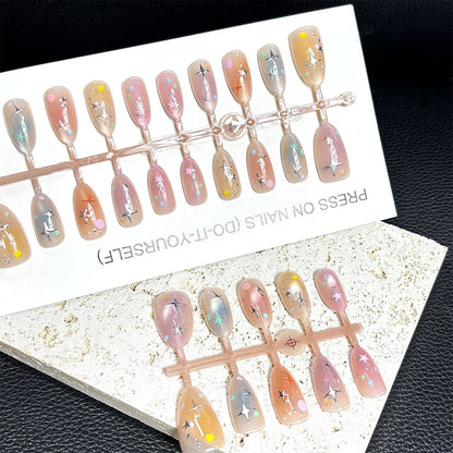 Dekoratives Press-On Nagelkunst Set Brehn