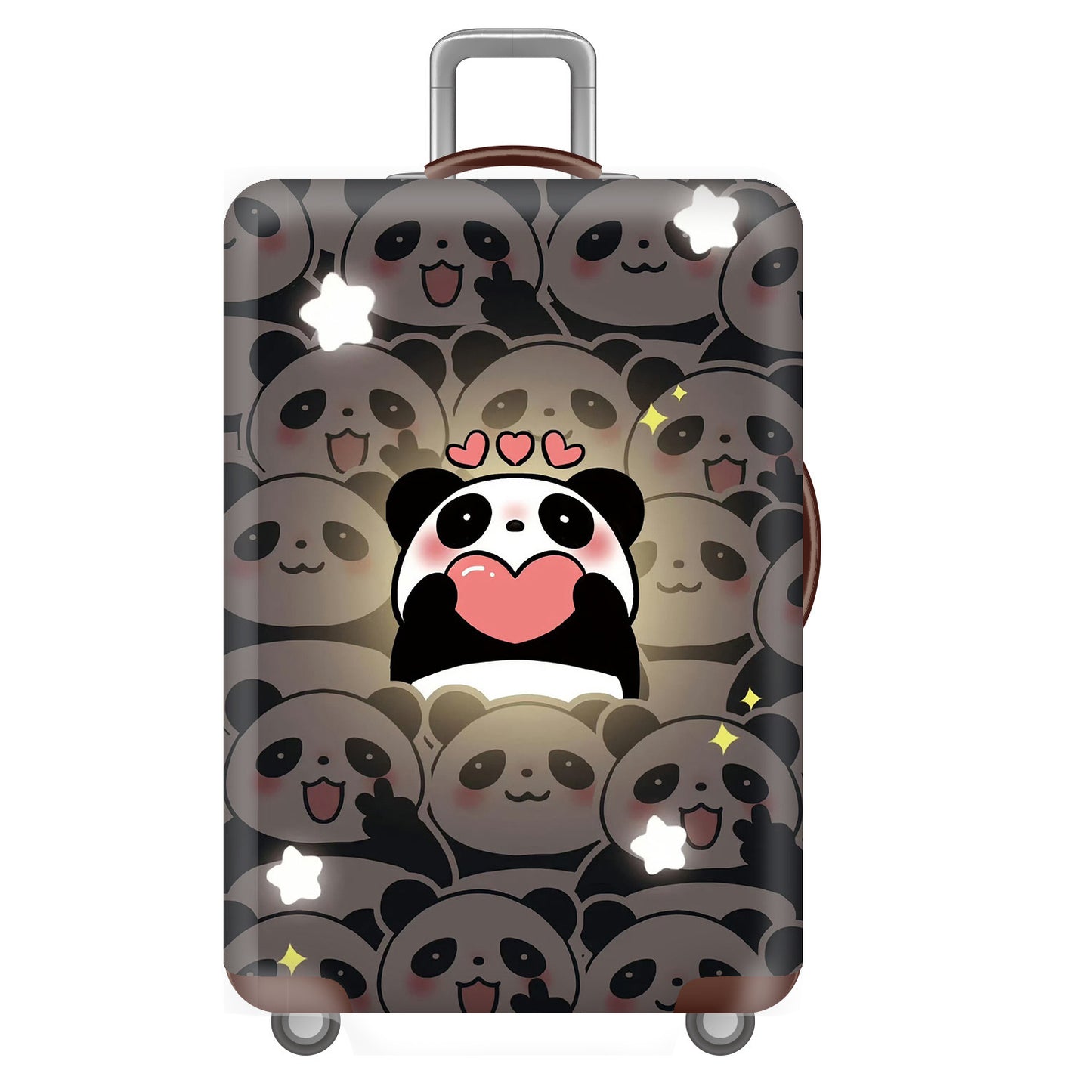Unisex Hartschalenreisekoffer mit verspieltem Pandadesign Brehn