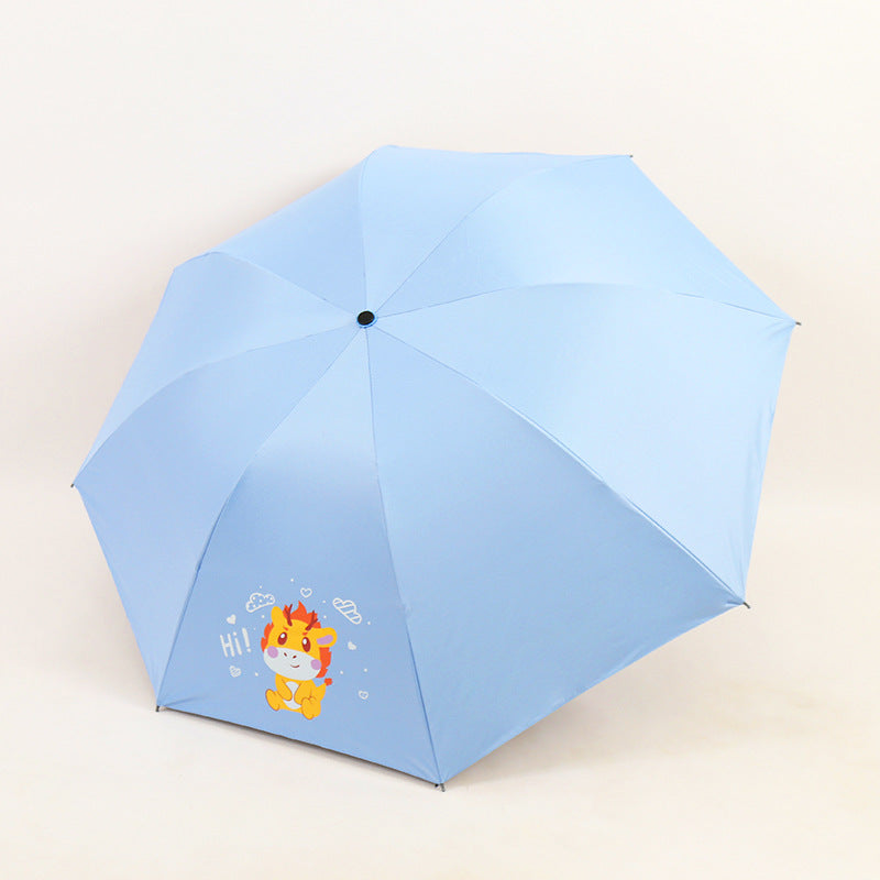 Damen Falt-Regenschirm mit lustigem Tierdesign Brehn
