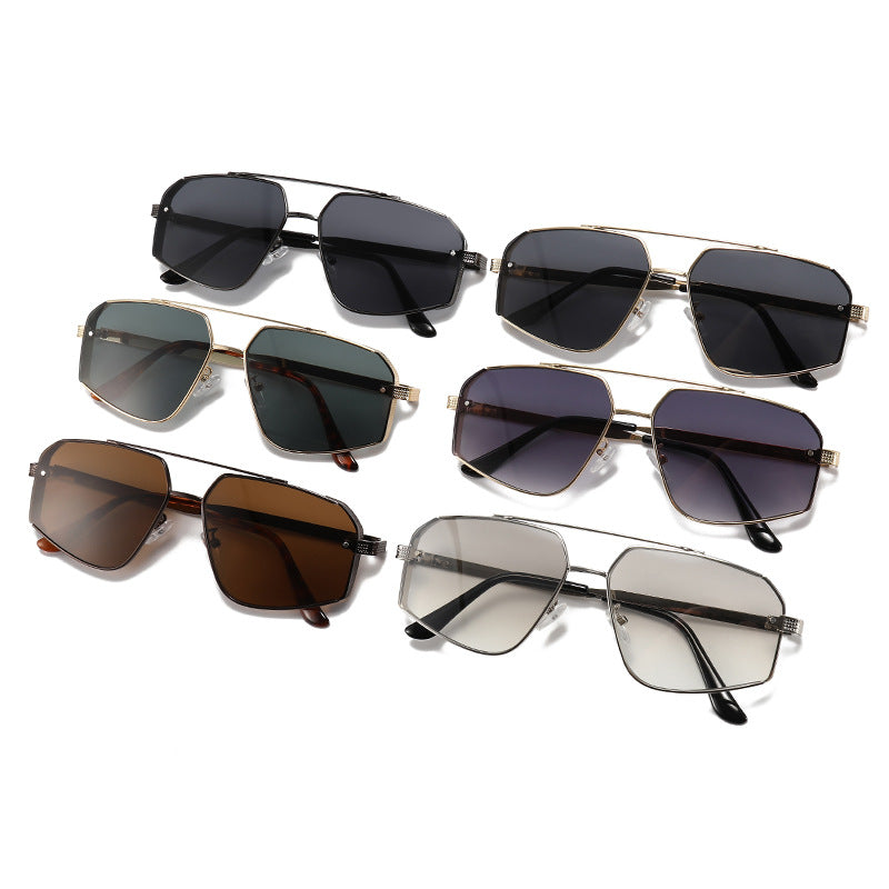 Oversized geometrische Rahmen Sonnenbrillen Brehn