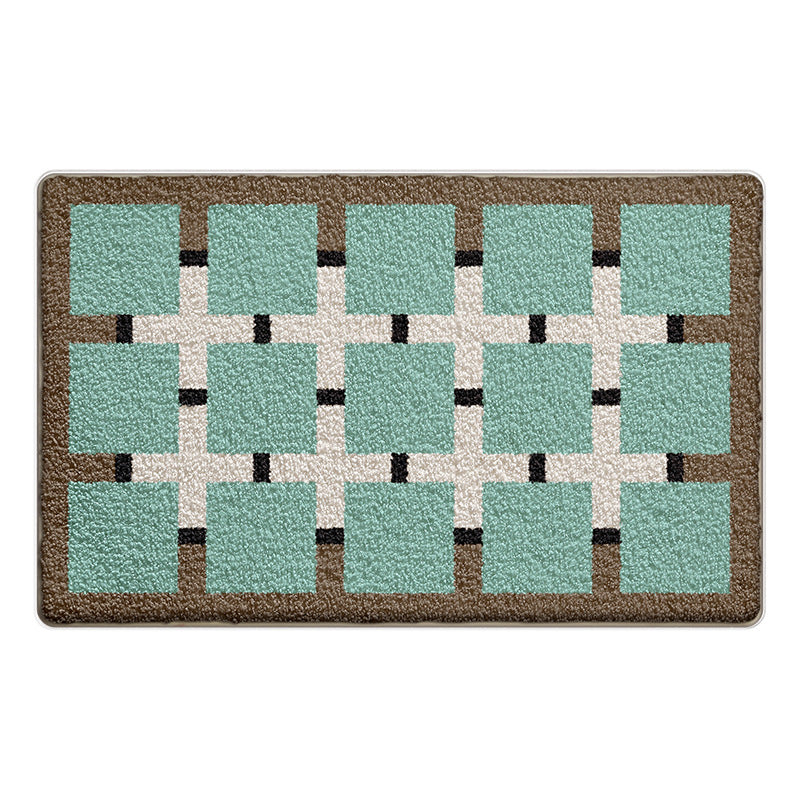 Plüsch Geometrische Badematte Brehn