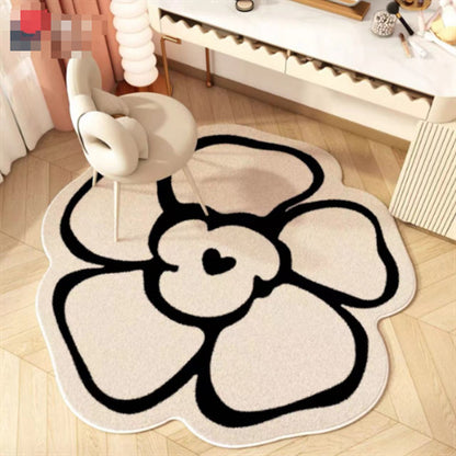 Blumenförmiger Teppich