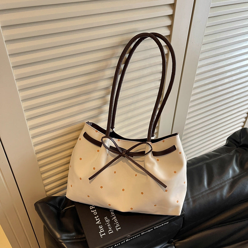 Elegante Wildleder Tote Tasche mit Schleifen-Detail