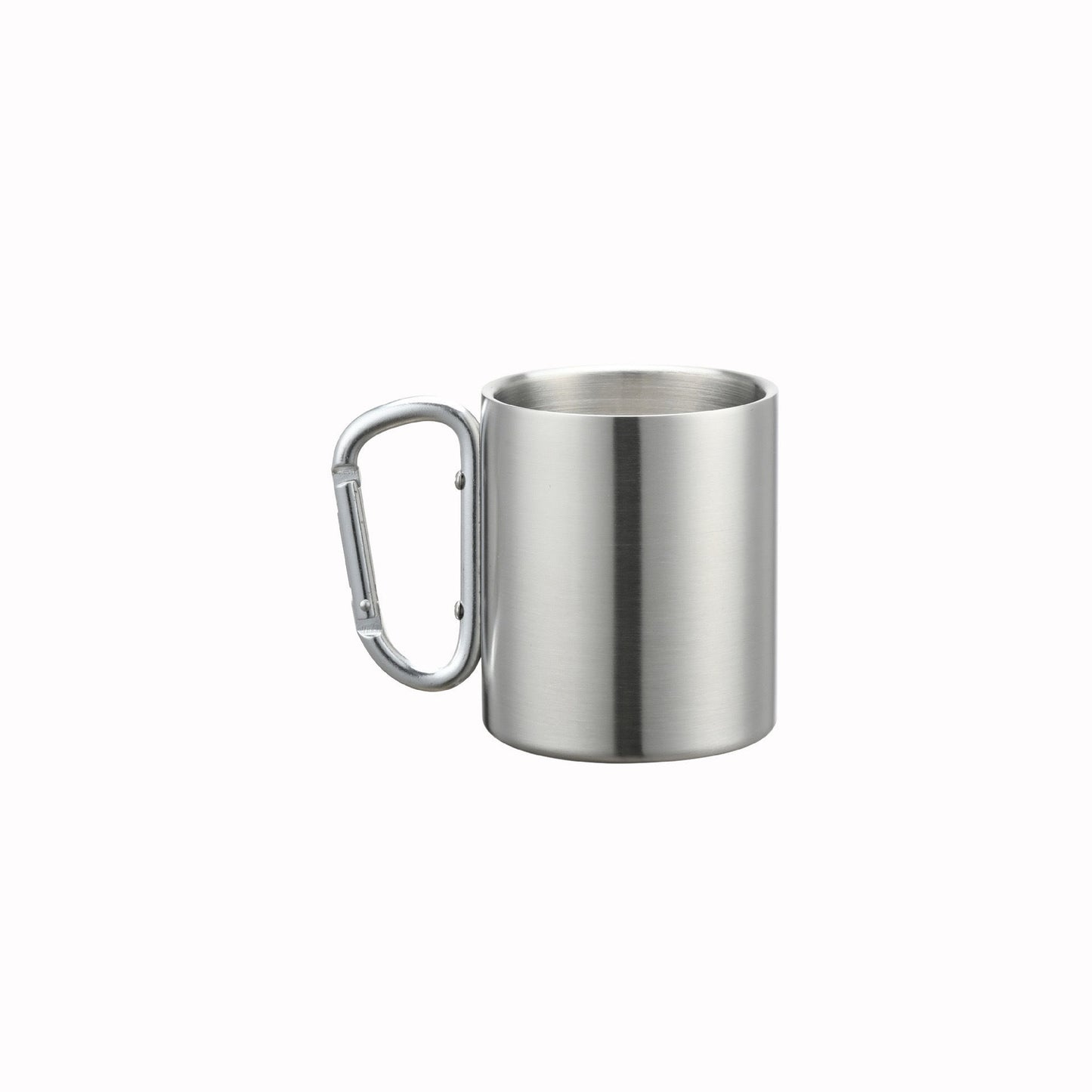 Damen Edelstahl Kaffee-Becher mit Karabiner Griff Brehn