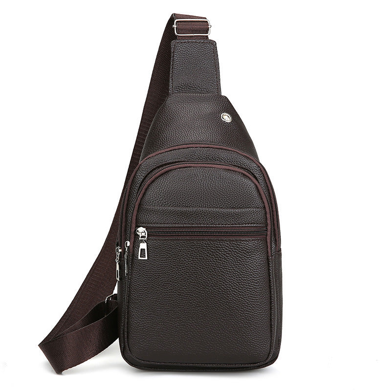 Premium Leder Sling Rucksack Brehn