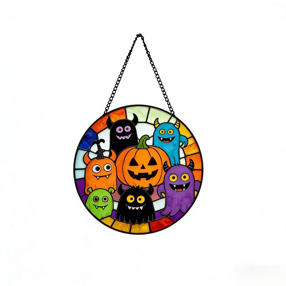 Dekorative Totenkopf Buntglas Wandkunst Brehn
