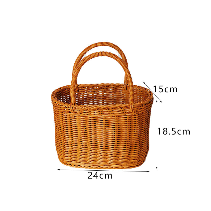 Stylischer handgewebter Weidenpicknickkorb Brehn