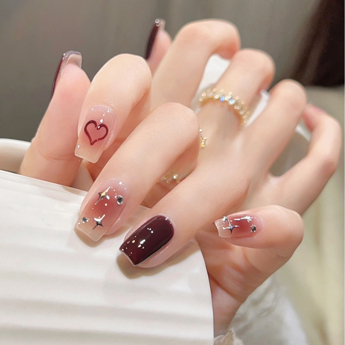 Glitter Ombre Press-On Nägel Brehn