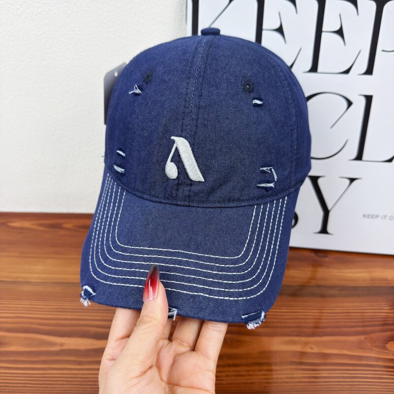 Herren Distressed Denim Style Cap Brehn