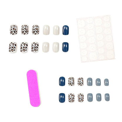 Stylische Leopard-Druck Nagelkunst-Verstärkungen Brehn