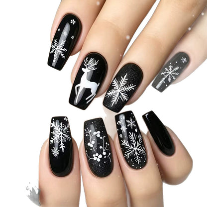Winter-Themen 3D Nagelkunst Brehn