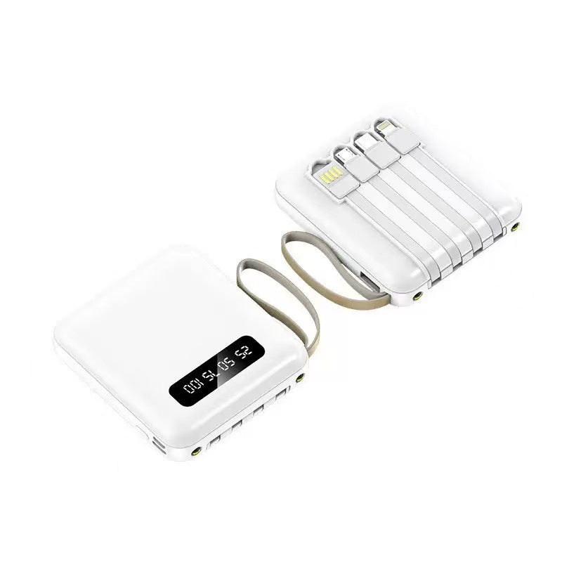 Multifunktionale Powerbank mit Integriertem Kabel Brehn