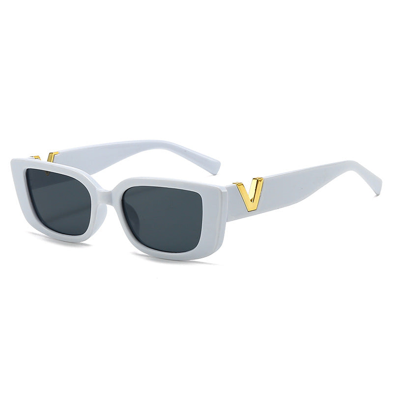 Übergroße Vintage-inspirierte quadratische Sonnenbrille