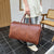Vintage Leder Wochenend Reisetasche Brehn