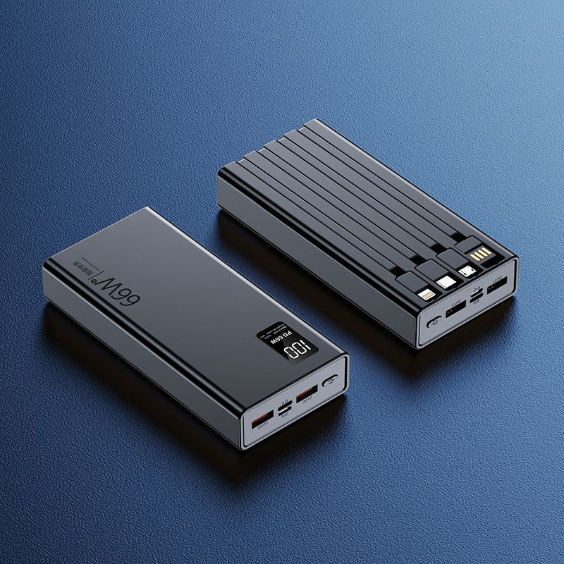 Hochleistungs Powerbank mit integrierter Schnellladefunktion und digitaler Ladeanzeige Brehn