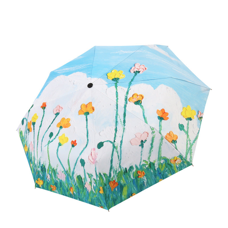 Damen Regenschirm mit floralen Mustern Brehn