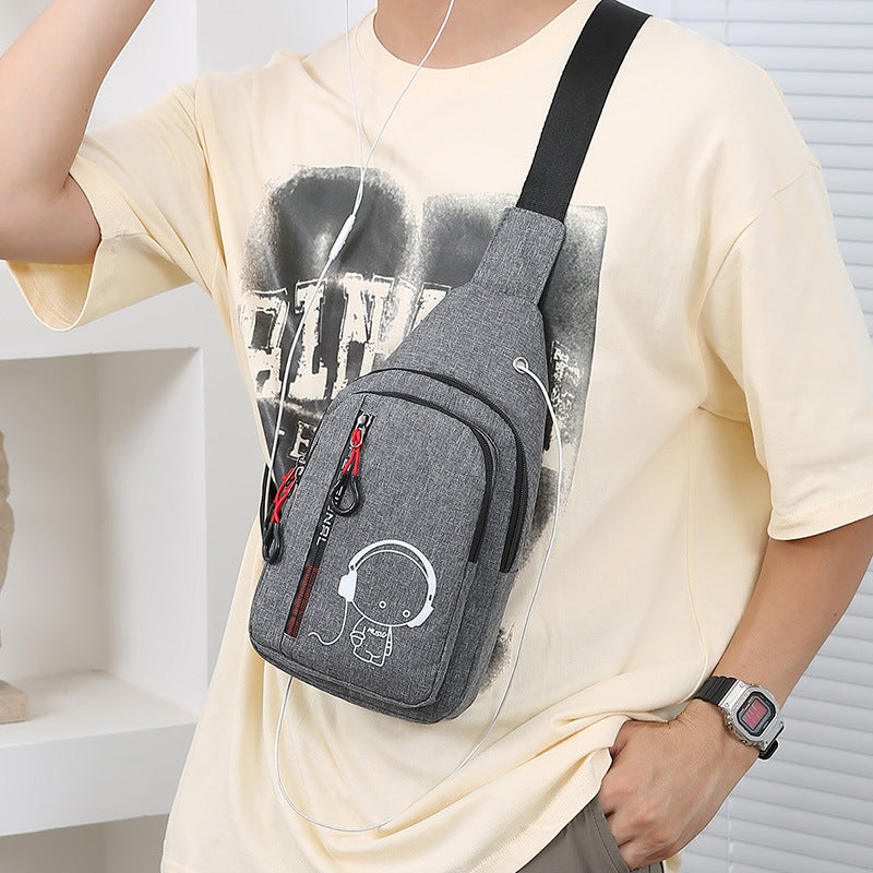 Trendy Straßenstil Sling-Rucksack Brehn