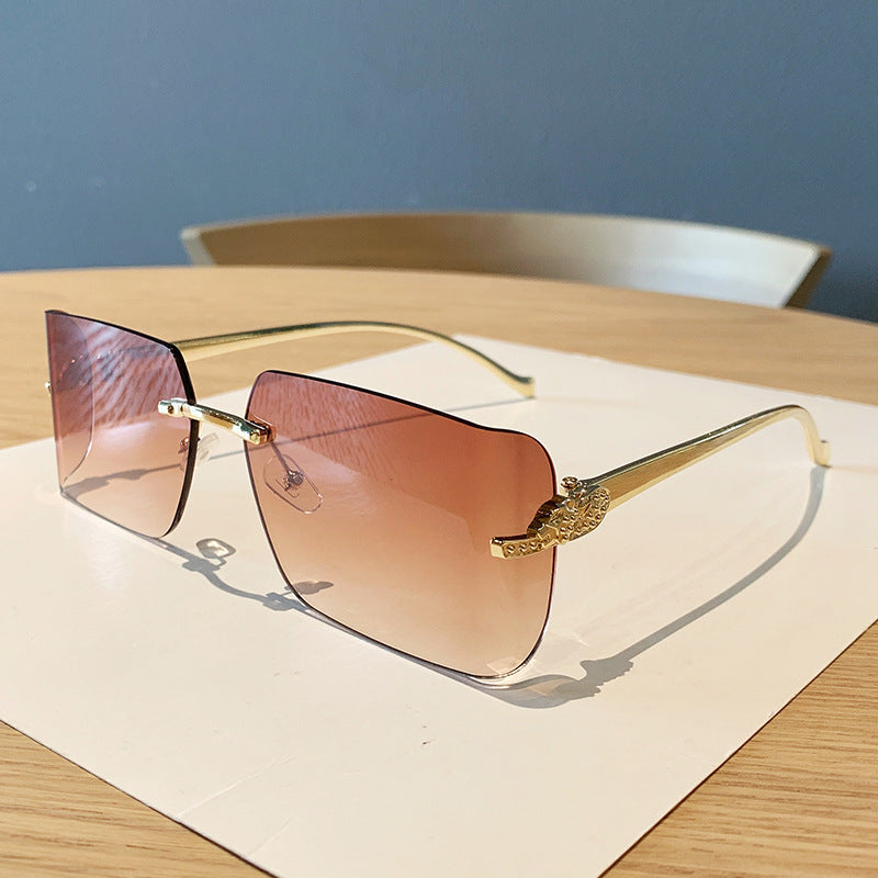 Damen rechteckige Fashion-Sonnenbrille Brehn