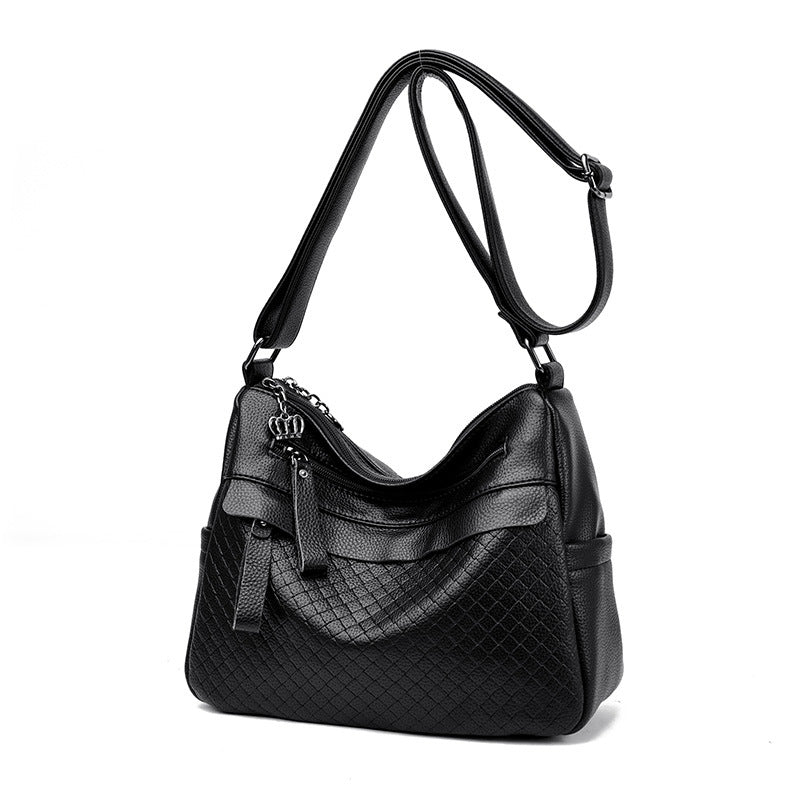 Texturierte gesteppte Schultertasche Brehn