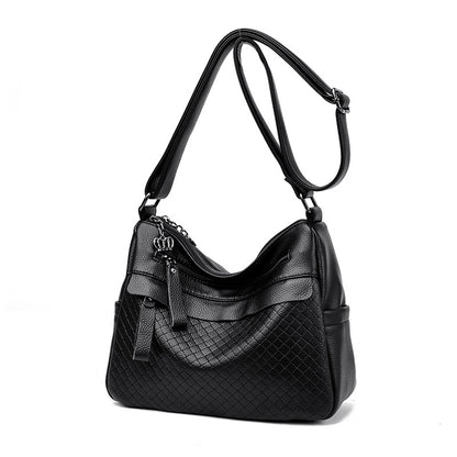 Texturierte gesteppte Schultertasche Brehn