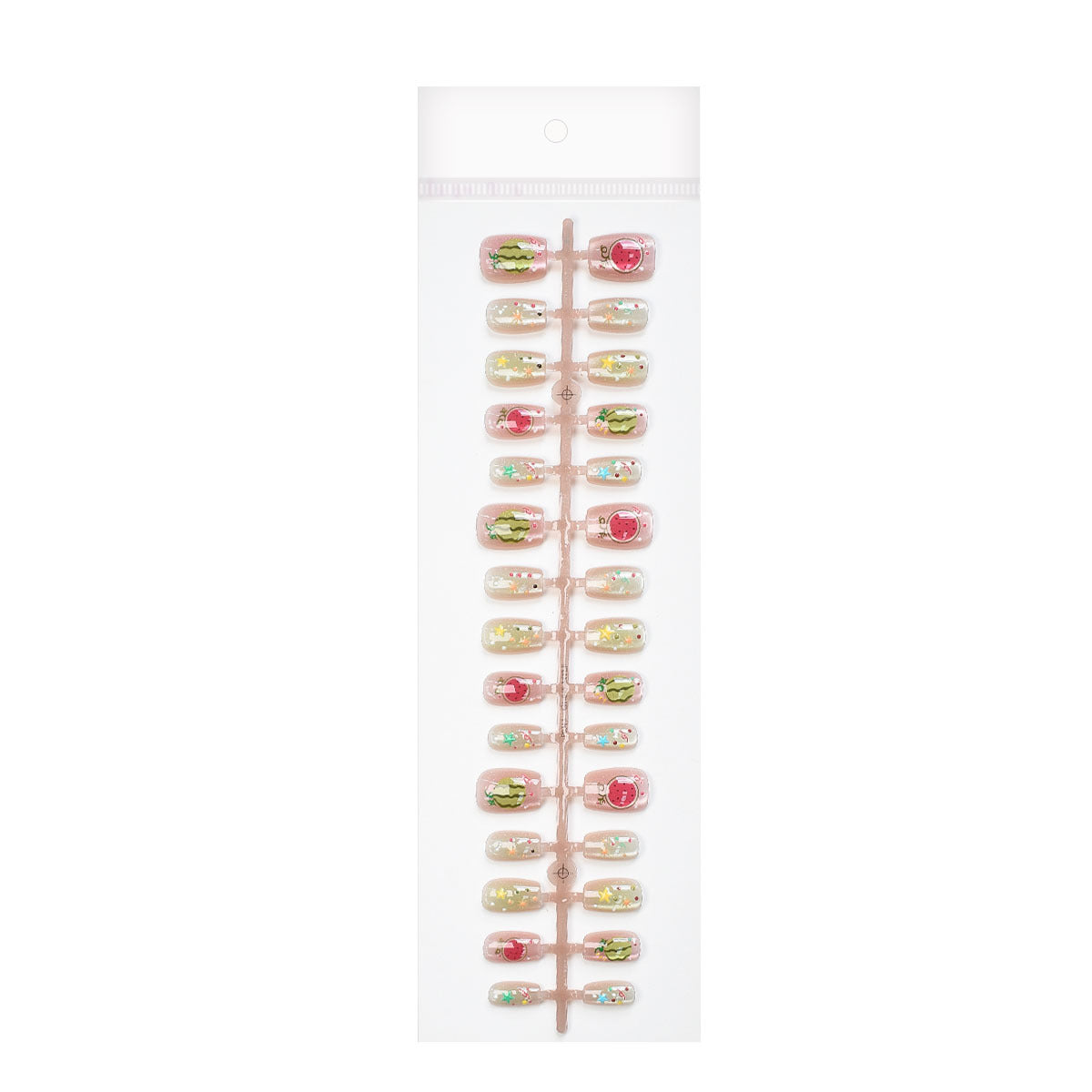 Künstlerisches Florales Design Druck-on Nägel Brehn