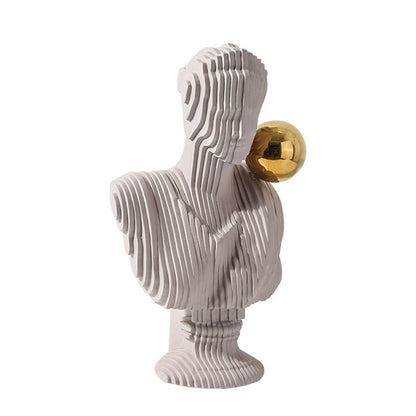 Moderne abstrakte Büste Skulptur