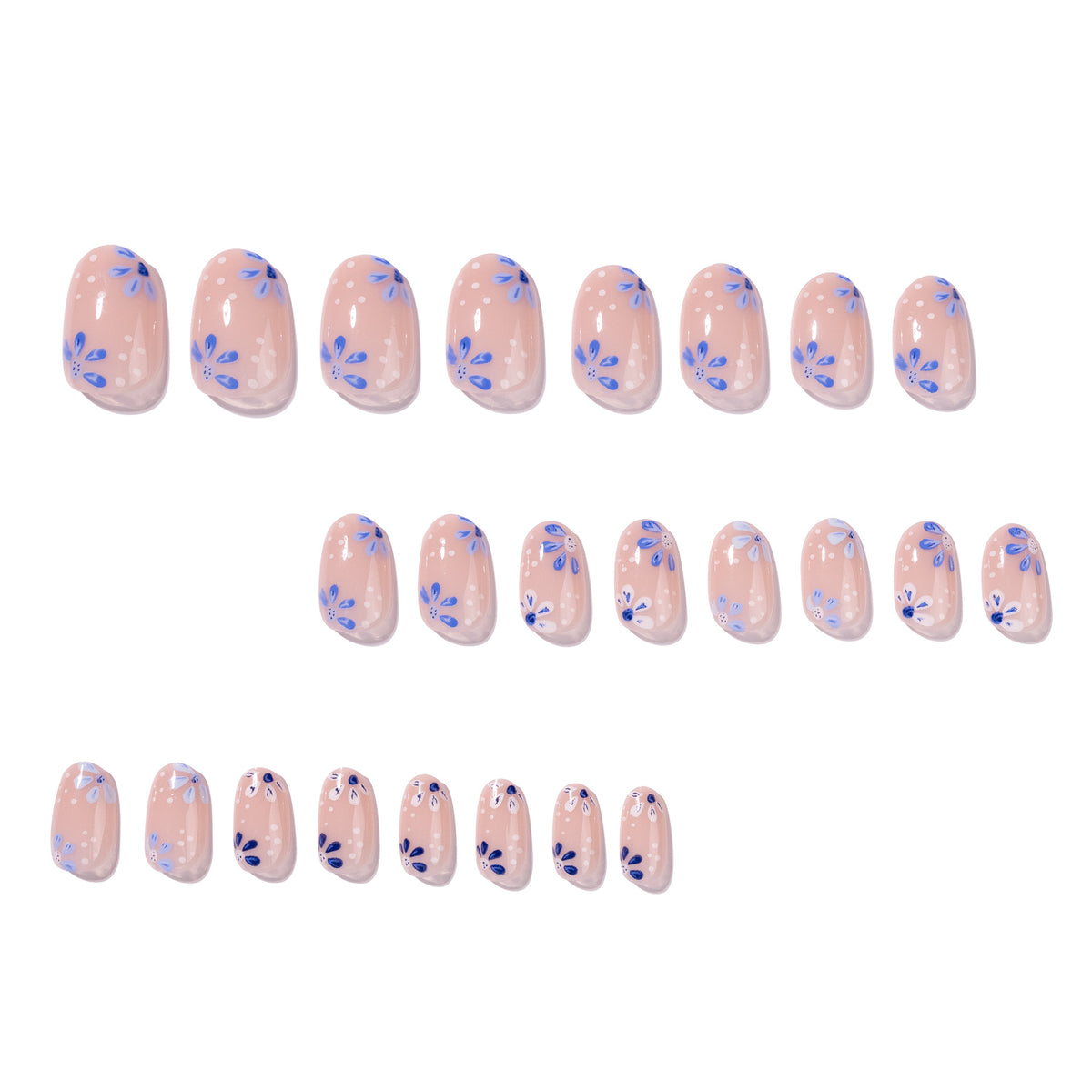 Kunstvolle Nagelkunst mit floralen Mustern Brehn