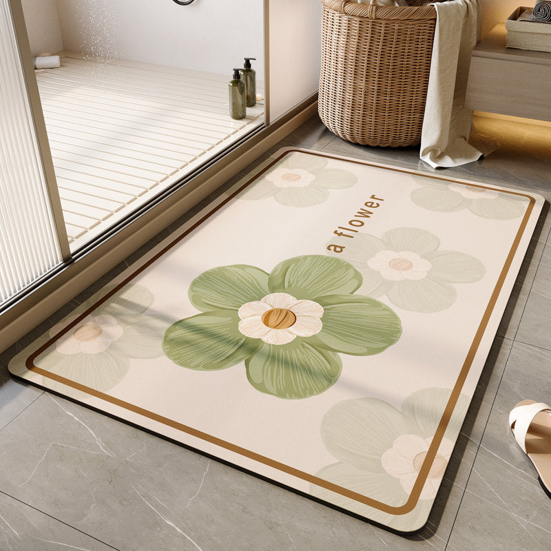 Dekorative florale Badematte Brehn