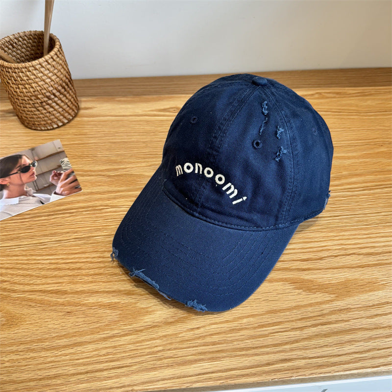 Damen Distressed Baumwoll-Baseballmütze Brehn