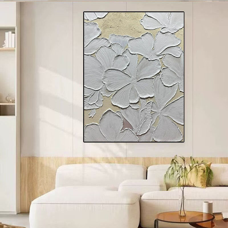 Texturiertes floralem Canvas Wandkunst