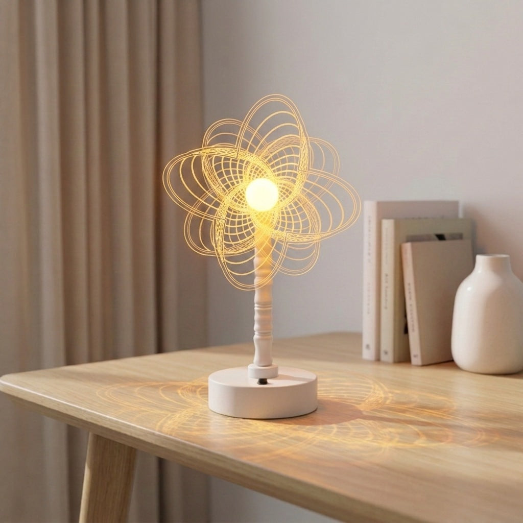 LED Blüten Tischlampe