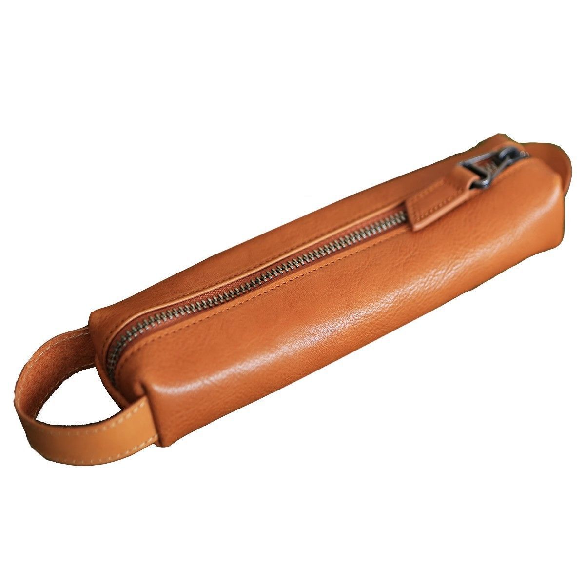 Stylische Reißverschluss Leder Bleistiftetui Brehn