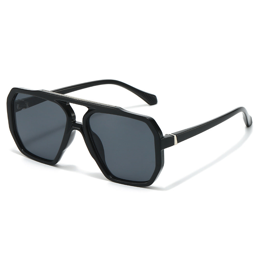 Oversized sechseckige Rahmen Sonnenbrille Brehn