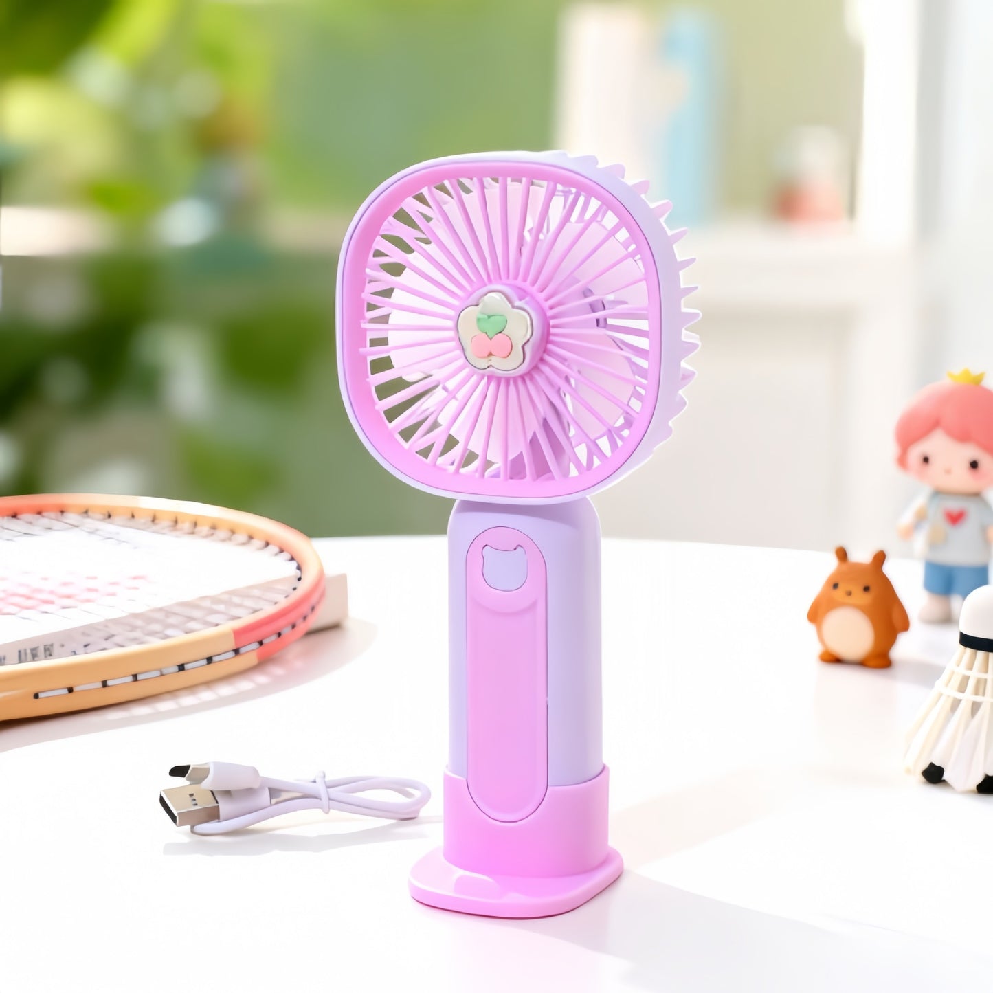 Damen Tragbarer USB Mini-Ventilator mit süßem Tiermotiv Brehn