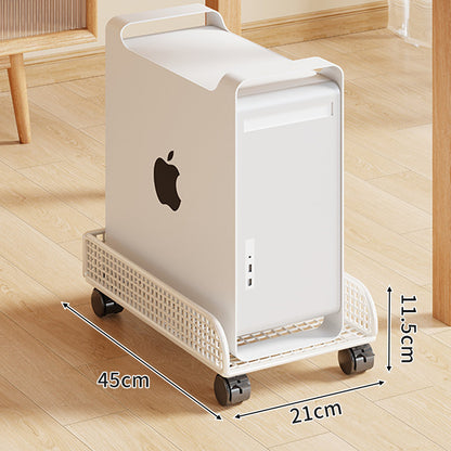 Rolling Mesh CPU Tower Stand mit verriegelbaren Rollen
