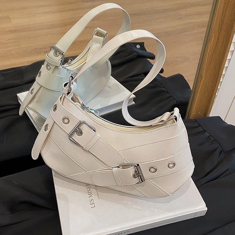 Stilvolle patentierte Leder-Schultertasche Brehn