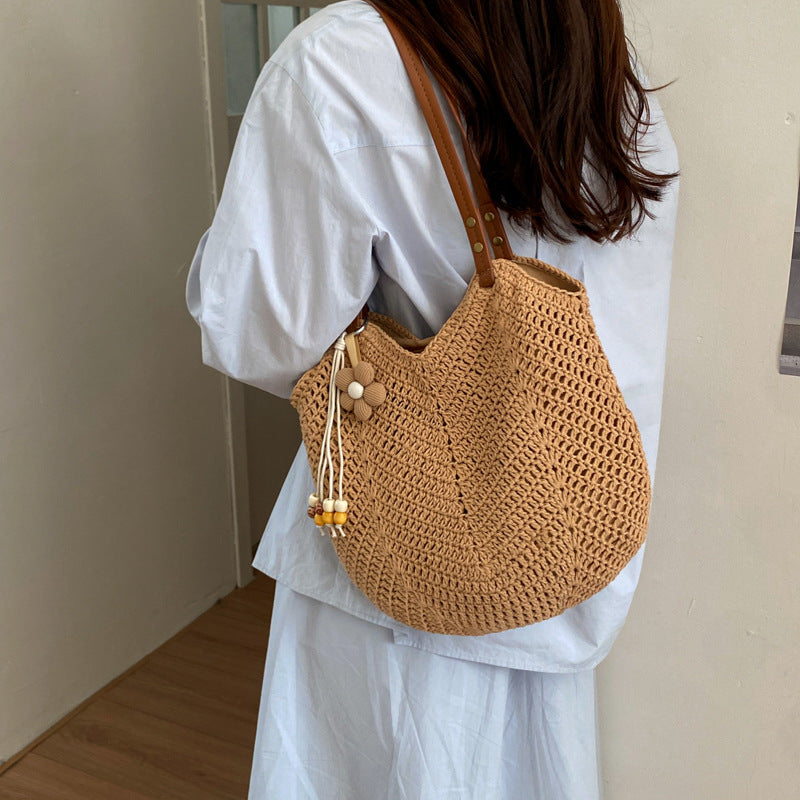 Handgefertigte Strohtasche Brehn