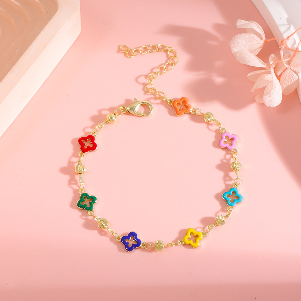 Bunte Stern Charm Fußkette Brehn 1788164326