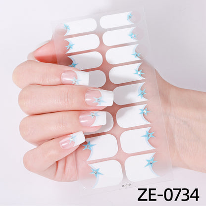 Elegante Glitter Akzent Nagel Wraps