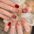 Künstlerisches Press-On Nageldesign-Set Brehn