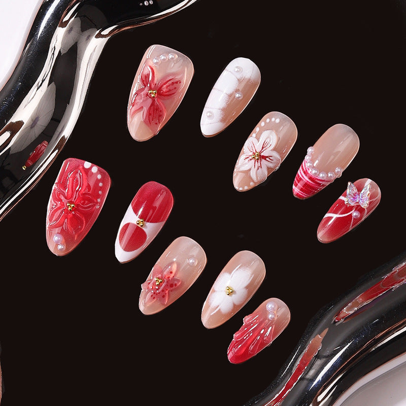 3D Dekorative Press-On Nagelset Brehn