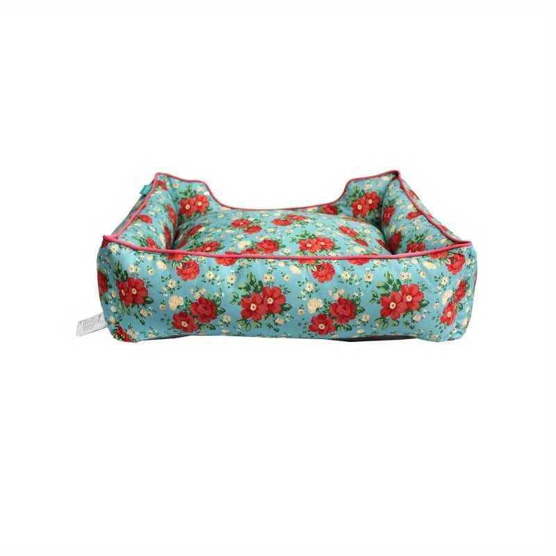 Blumenmuster Hundebett